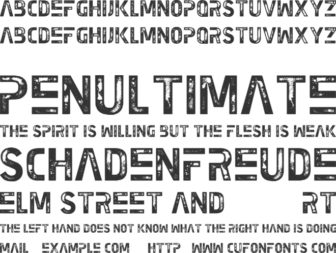 Earth Kid font preview