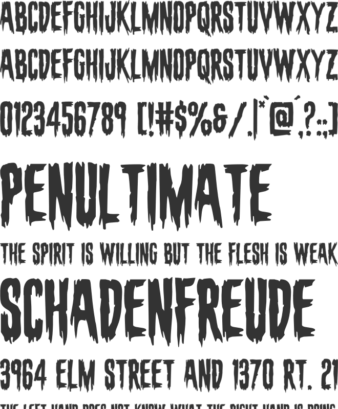 Eva Fangoria font preview