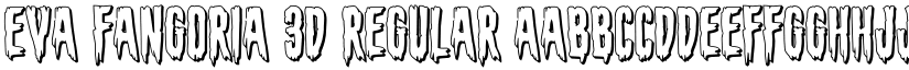 Eva Fangoria 3D Regular font