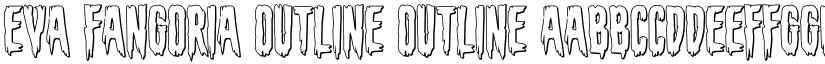 Eva Fangoria Outline Outline font