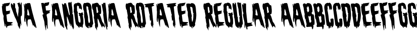 Eva Fangoria Rotated Regular font