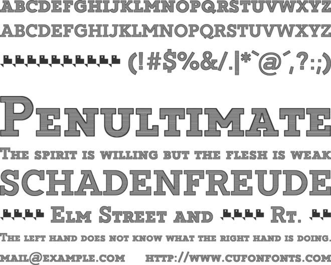 Repisa EN font preview