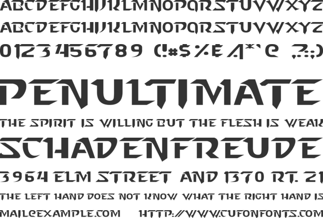 Starcraft font preview