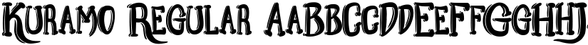 Kuramo Regular font
