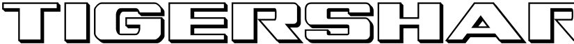 Tigershark 3D Regular font
