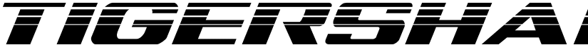 Tigershark Halftone Italic Italic font