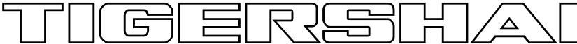 Tigershark Outline Outline font