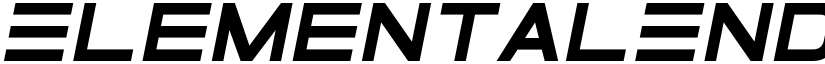 ElementalEnd Italic font