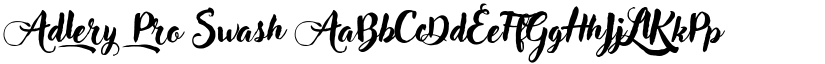 Adlery Pro Swash font