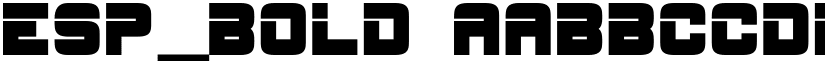 ESP_Bold font