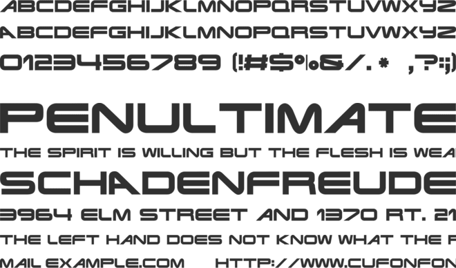 Terminator Real NFI font preview