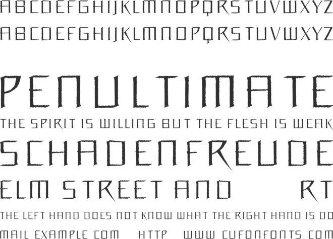 OrchideeLight font preview