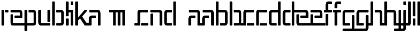 Republika III Cnd font