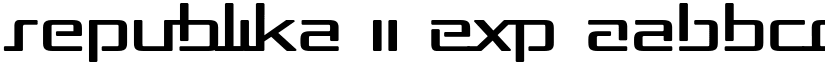 Republika II Exp font