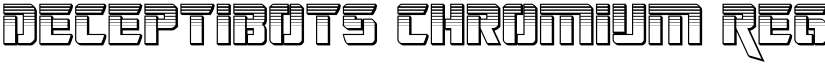 Deceptibots Chromium Regular font