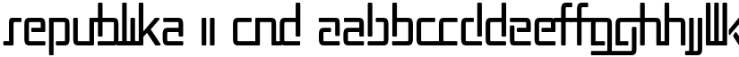 Republika II Cnd font