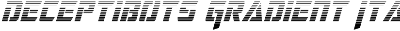 Deceptibots Gradient Italic Italic font