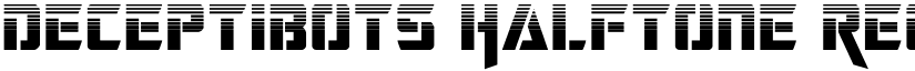 Deceptibots Halftone Regular font