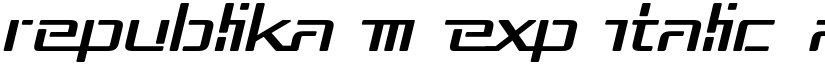 Republika III Exp Italic font