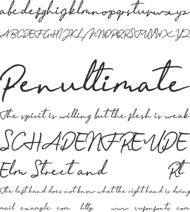 Menttarich Personal Use Only font preview