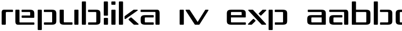 Republika IV Exp font
