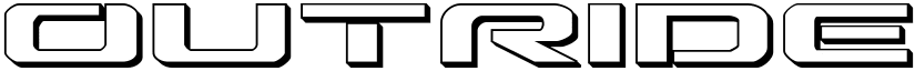 Outrider 3D Regular font