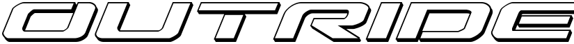 Outrider 3D Italic Italic font