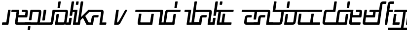 Republika V Cnd Italic font