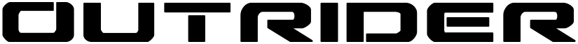 Outrider Condensed Bold Condensed Bold font