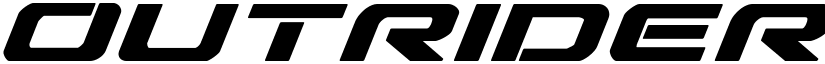 Outrider Condensed Bold Italic Condensed Bold Italic font
