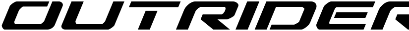 Outrider Condensed Italic Condensed Italic font