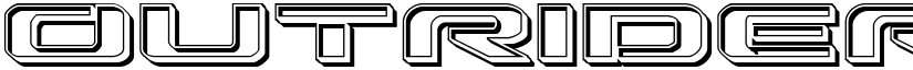 Outrider Engraved Regular font
