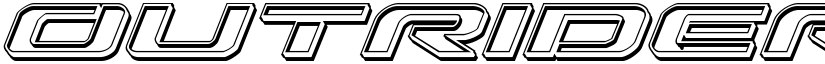 Outrider Engraved Italic Italic font
