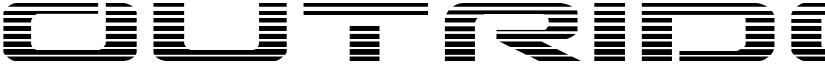 Outrider Gradient Regular font