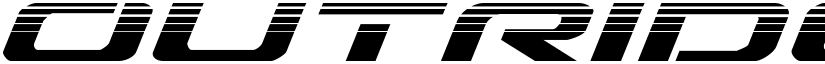 Outrider Halftone Italic Italic font