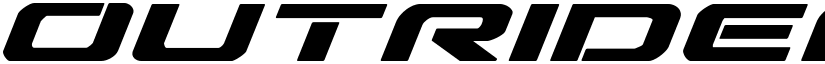 Outrider Semi-Condensed Bold It Semi-Condensed Bold Italic font