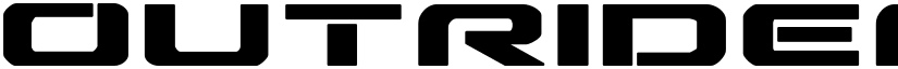 Outrider Semi-Condensed Bold Semi-Condensed Bold font