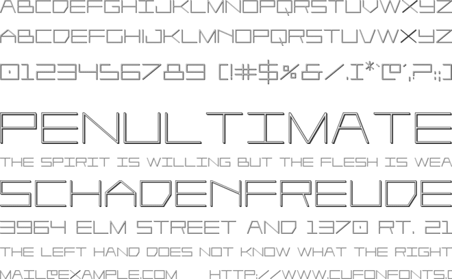 Player 1 Up 3D font preview