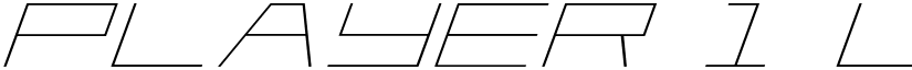 Player 1 Up Expanded Italic Expanded Italic font