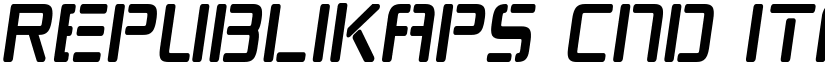 Republikaps Cnd Italic font