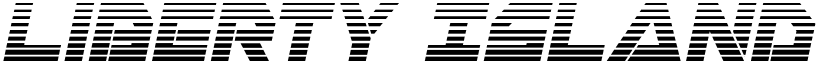 Liberty Island Gradient Italic Italic font