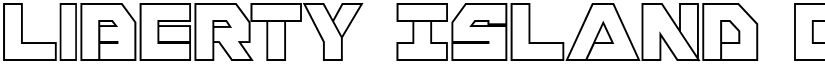 Liberty Island Outline Regular font