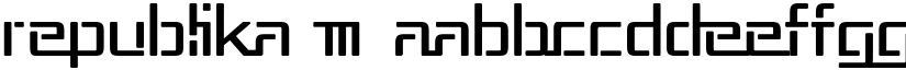 Republika III font