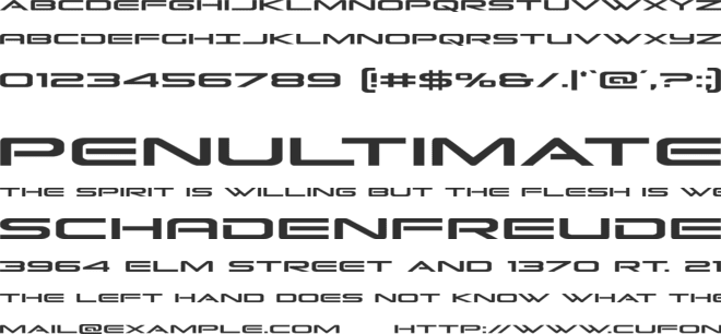 Grand Sport font preview