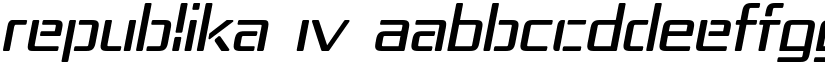 Republika IV font
