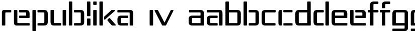 Republika IV font