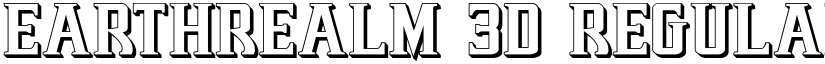 Earthrealm 3D Regular font