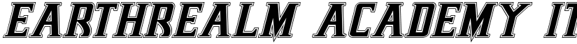 Earthrealm Academy Italic Italic font