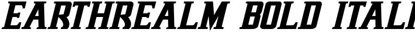 Earthrealm Bold Italic Bold Italic font