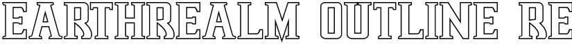 Earthrealm Outline Regular font